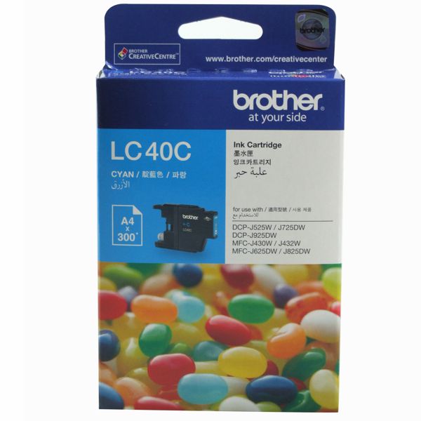 Brother LC40C Cyan Ink Cartridge LC-40C