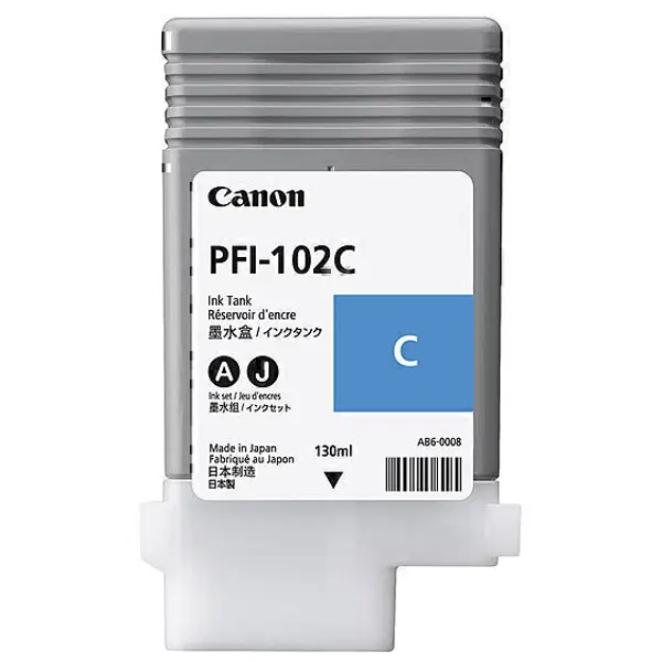 Canon PFI102C Cyan Ink Cartridge PFI102C