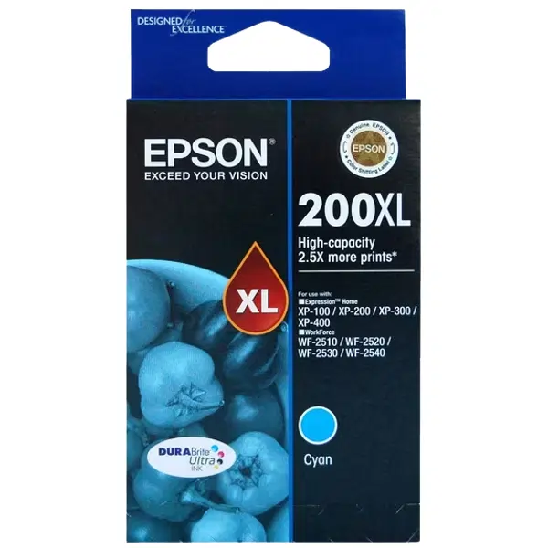 Epson 200XL Cyan Ink Cartridge C13T201292