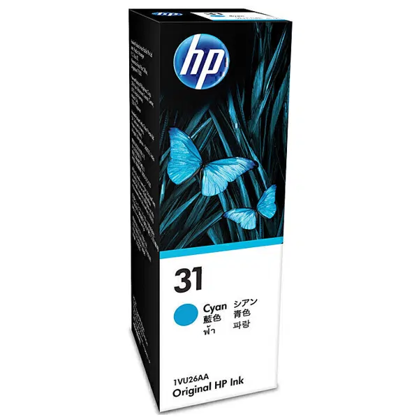 HP #31 Cyan Ink Bottle 1VU26AA