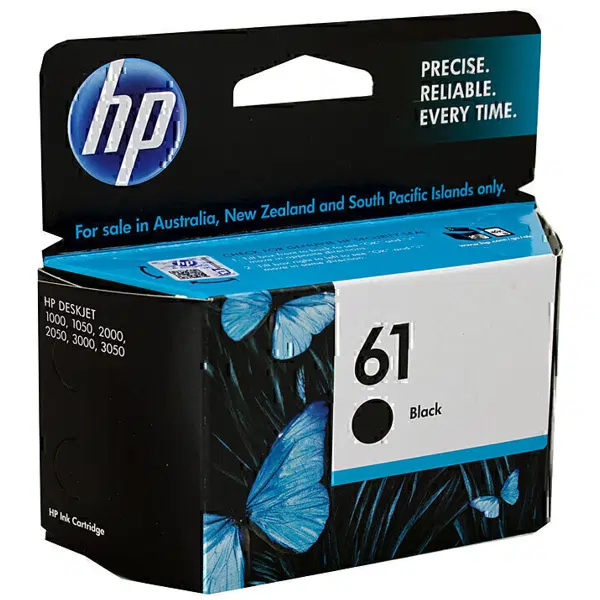 HP #61 Black Ink Cartridge CH561WA