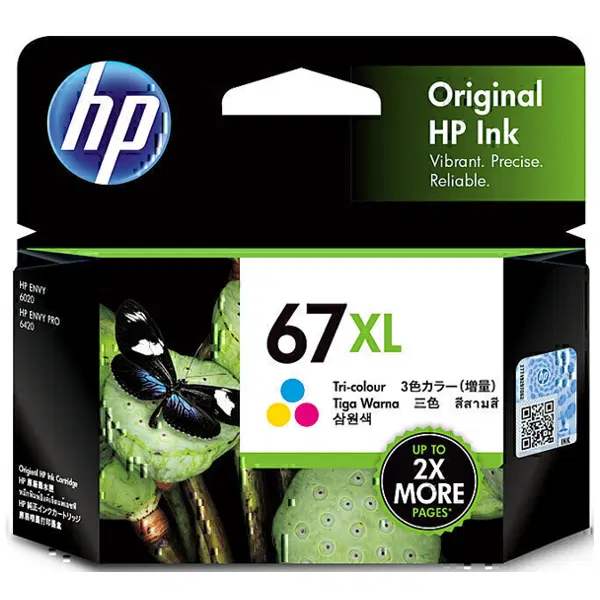 HP #67XL Tri Colour High Yield Ink Cartridge
