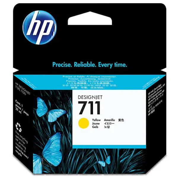 HP #711 29ml Yellow Ink Cartridge CZ132A