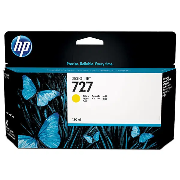 HP #727 130ml Yellow Ink Cartridge B3P21A