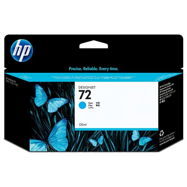 HP #72 130ml Cyan Ink Cartridge C9371A