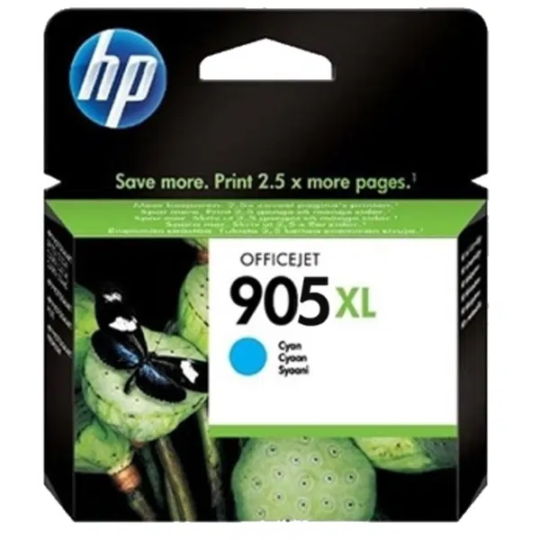 HP #905XL High Yield Cyan Ink Cartridge T6M05AA