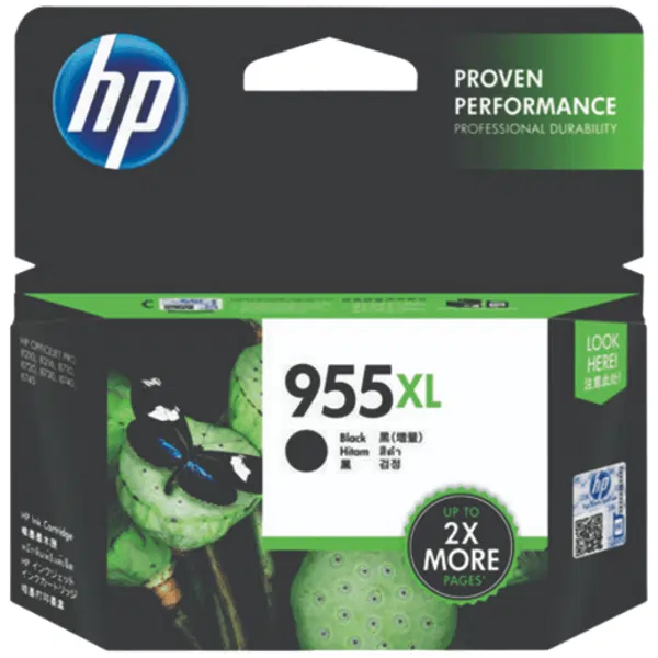 HP #955XL High Yield Black Ink Cartridge L0S72AA