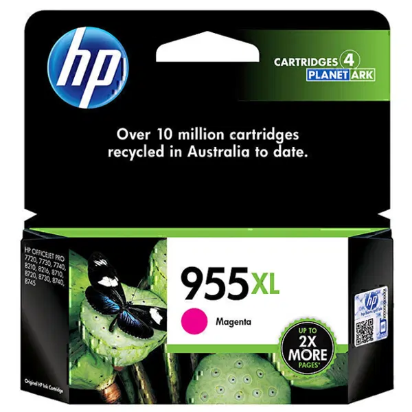 HP #955XL Magenta High Yield Ink Cartridge L0S66AA