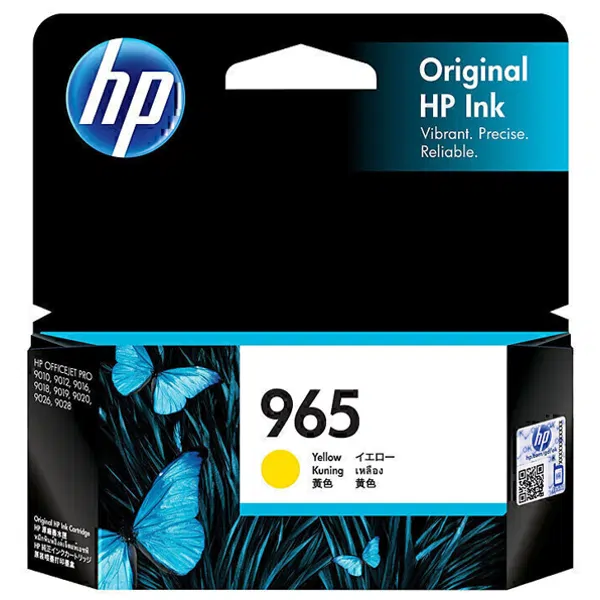 HP #965 Yellow Ink Cartridge 3JA79AA