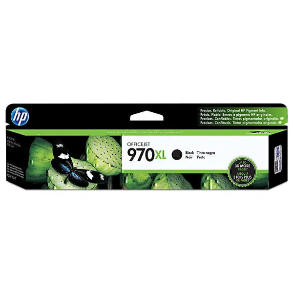 HP #970XL Black High Yield Ink Cartridge CN625AA