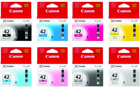 8 Pack – CLI42 (1BK,1C,1GY,1LGY,1M,1PC,1PM,1Y) Ink Cartridges