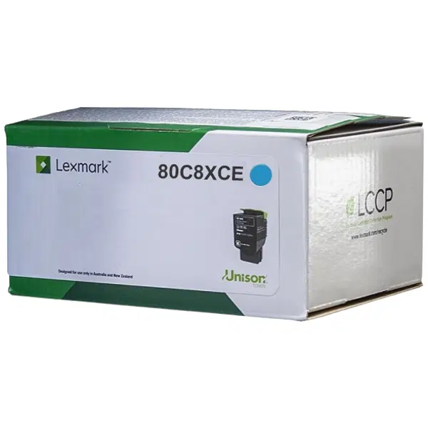 Lexmark 80C8XCE Extra High Yield Cyan Toner Cartridge