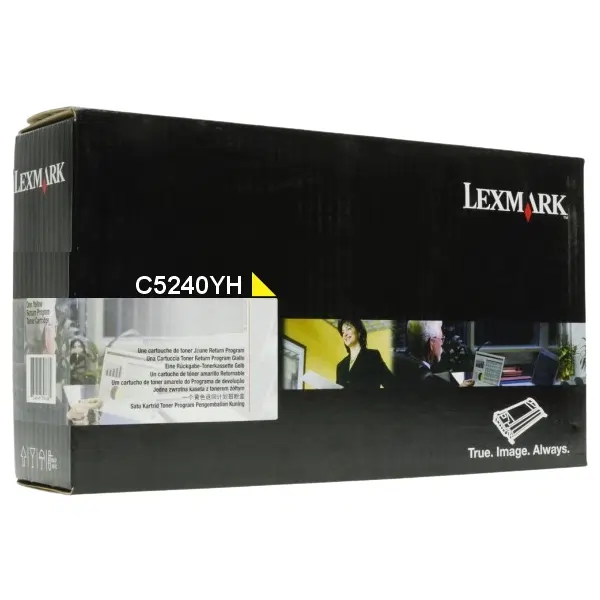 Lexmark C5240YH High Yield Yellow Toner Cartridge C5240YH
