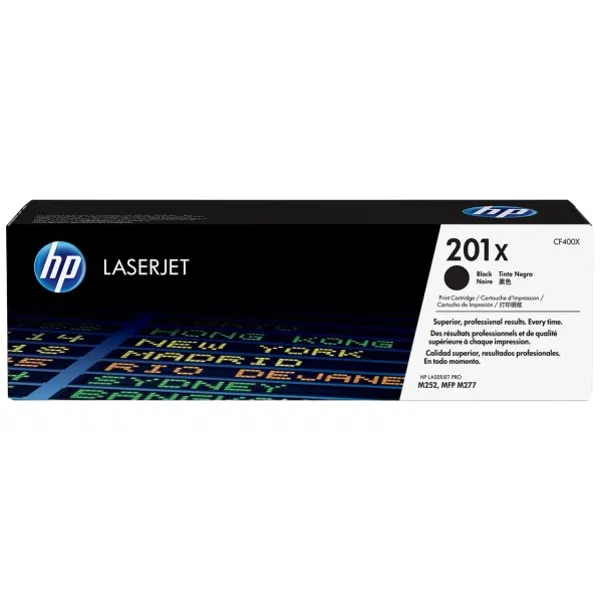 HP #201X Black Toner Cartridge CF400X