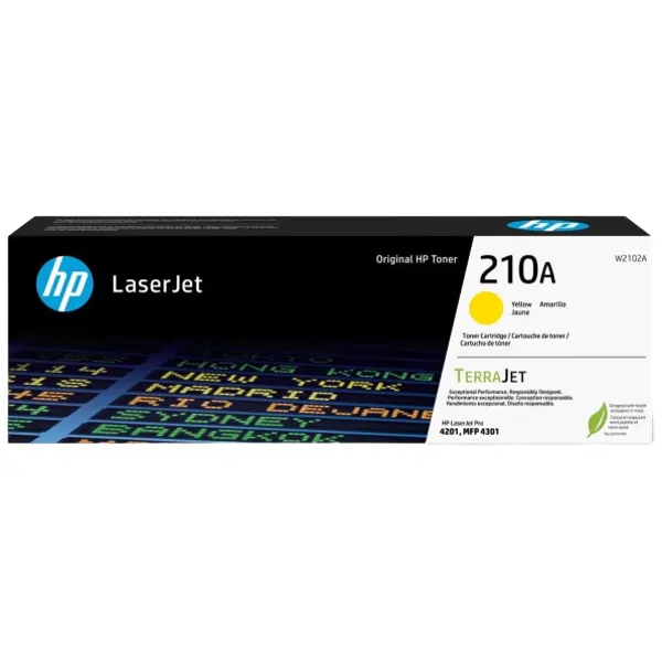HP #210A Yellow Toner Cartridge W2102A