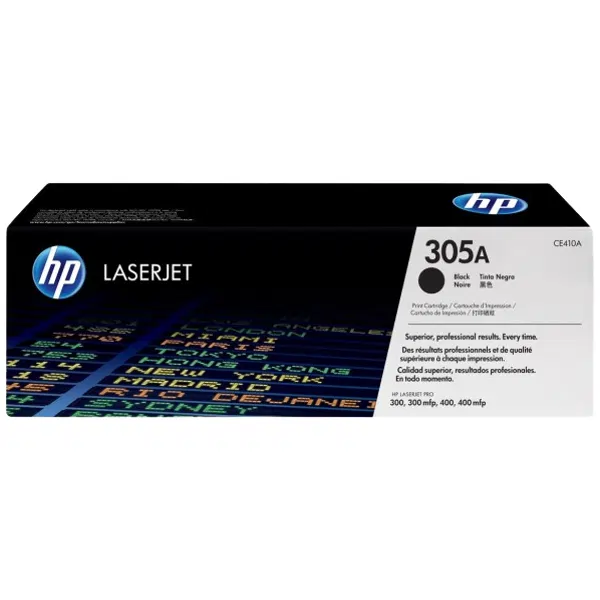 HP #305A Black Toner Cartridge CE410A