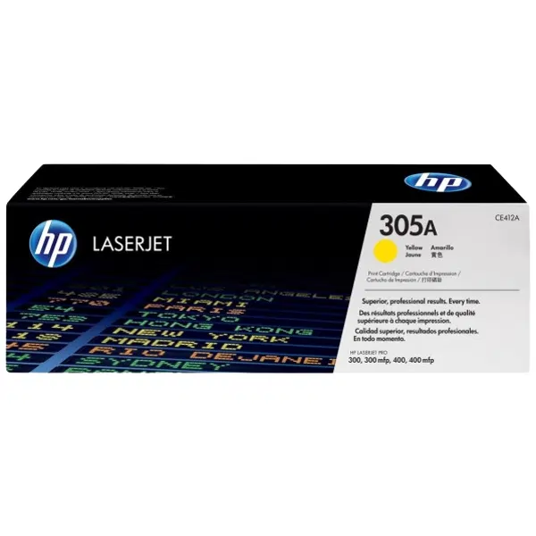 HP #305A Yellow Toner Cartridge CE412A