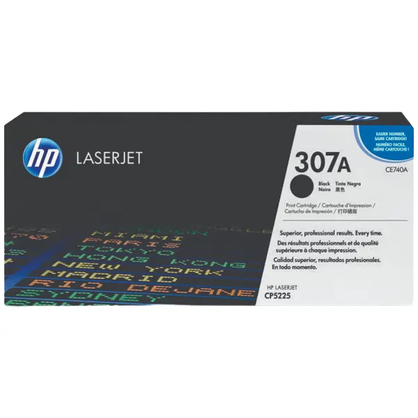 HP #307A Black Toner Cartridge CE740A