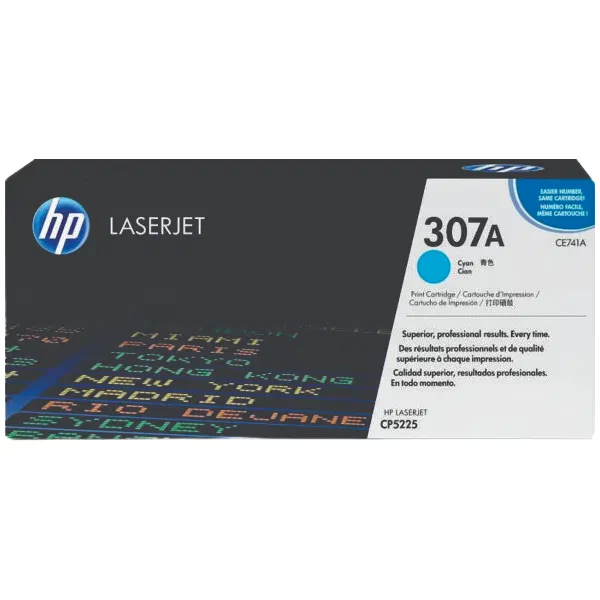 HP #307A Cyan Toner Cartridge CE741A