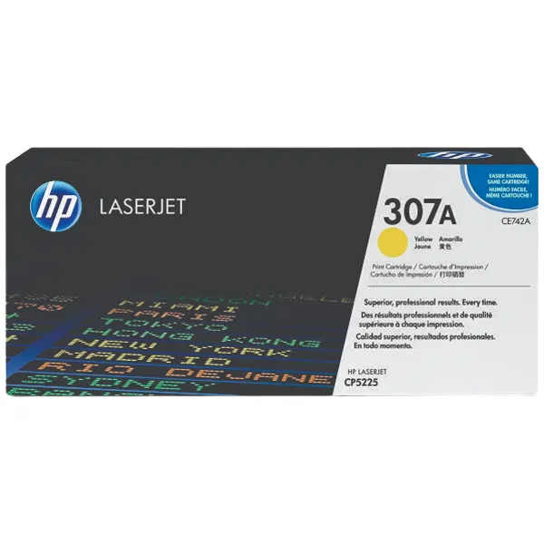 HP #307A Yellow Toner Cartridge CE742A