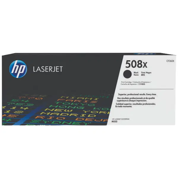 HP #508X Black Toner Cartridge CF360X