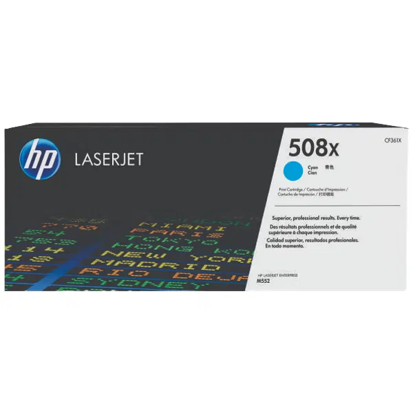 HP #508X Cyan Toner Cartridge CF361X
