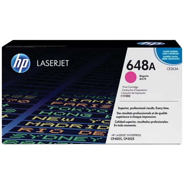 HP #648A Magenta Toner Cartridge CE263A