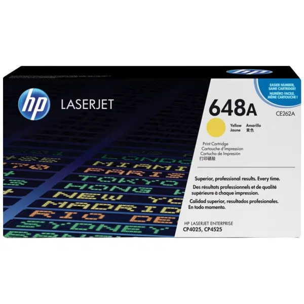 HP #648A Yellow Toner Cartridge CE262A