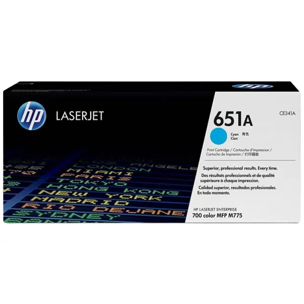 HP #651A Cyan Toner Cartridge CE341A
