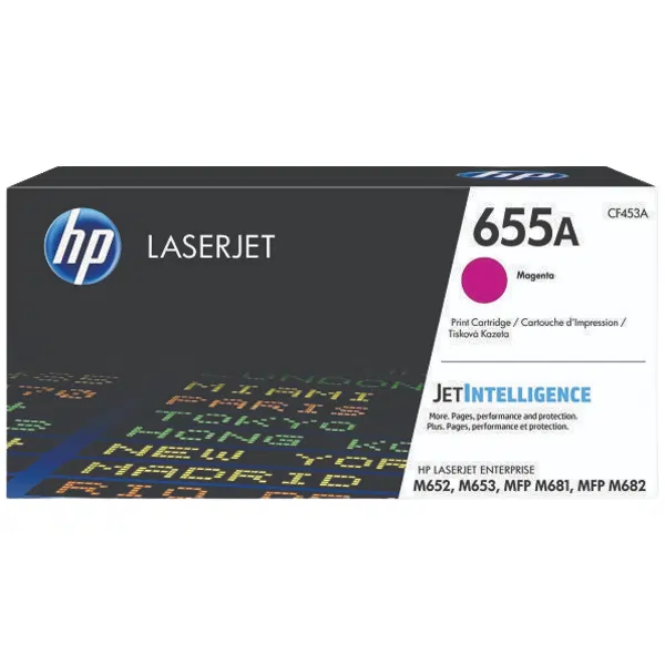 HP #655A Magenta Toner Cartridge CF453A