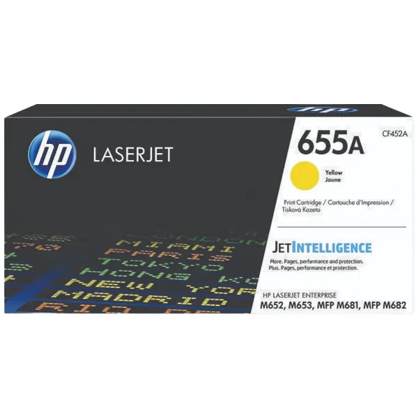 HP #655A Yellow Toner Cartridge CF452A