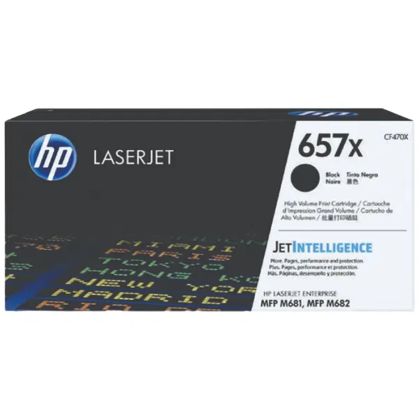 HP #657X Black Toner Cartridge CF470X