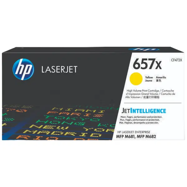 HP #657X Yellow Toner Cartridge CF472X