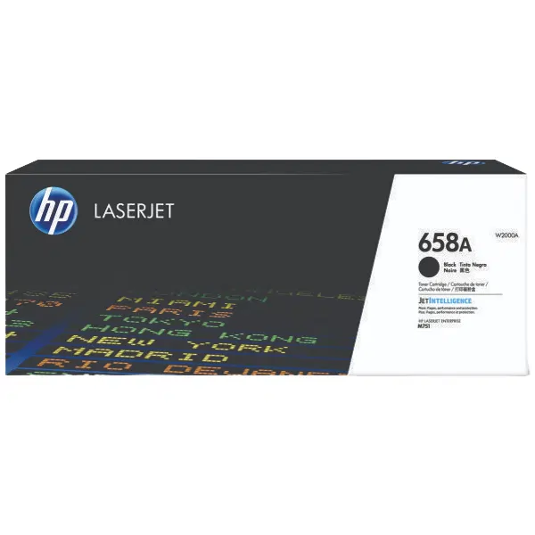 HP #658A Black Toner Cartridge W2000A