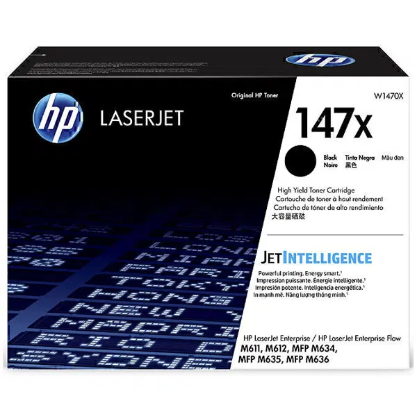 HP #147X Black Toner Cartridge W1470X