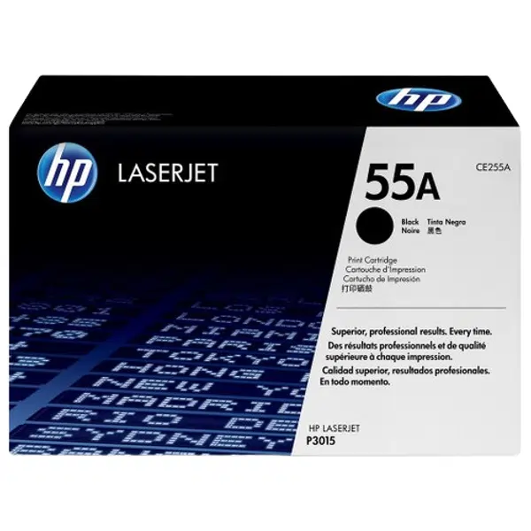 HP #55A Black Toner Cartridge CE255A