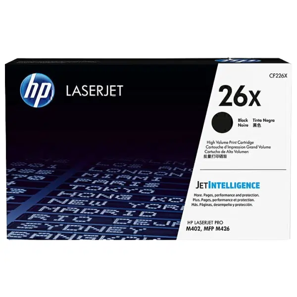 HP #26X Black Toner Cartridge CF226X