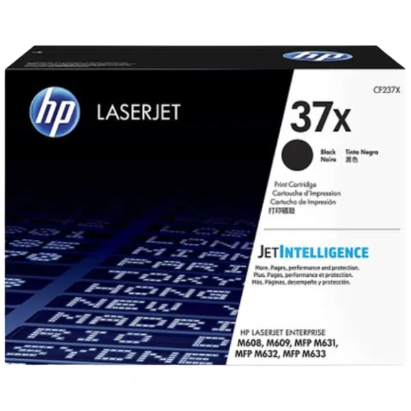 HP #37X Black Toner Cartridge CF237X