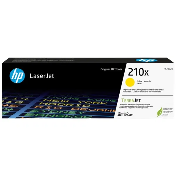 HP #210X Yellow Toner Cartridge W2102X
