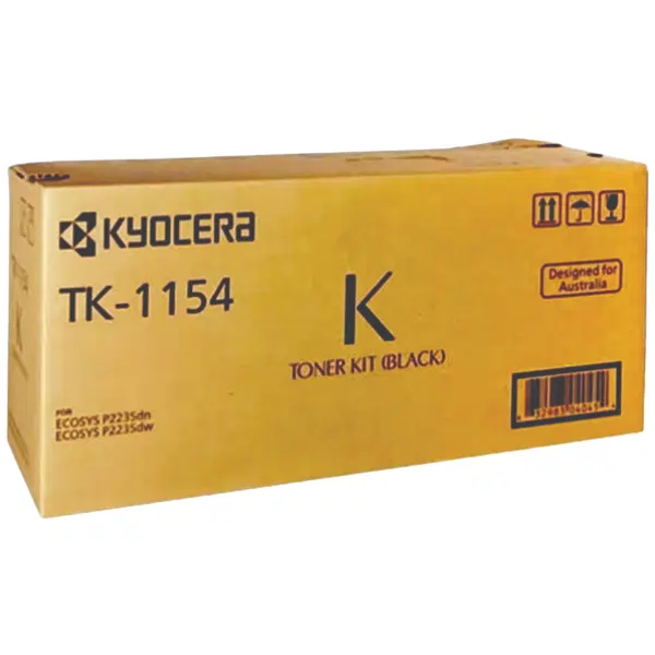 Kyocera TK1154 Black Toner Cartridge TK-1154