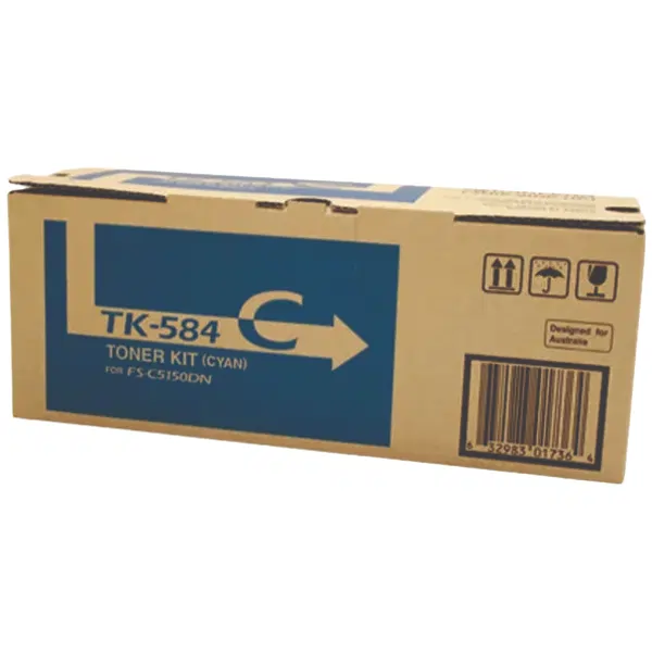 Kyocera TK584 Cyan Toner Cartridge TK-584C