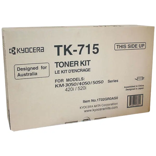 Kyocera TK715 Black Toner Cartridge TK-715