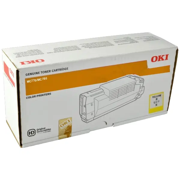 OKI MC770/MC780 Yellow Toner Cartridge 45396205