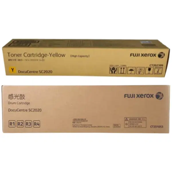 Fuji Xerox CT351053 Drum Unit & Fuji Xerox CT202399 Yellow Toner Cartridge