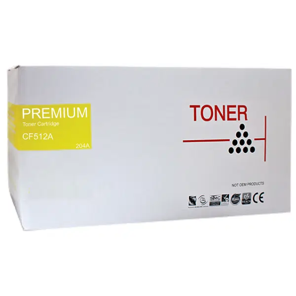Compatible HP #204A Yellow Toner Cartridge CF512A
